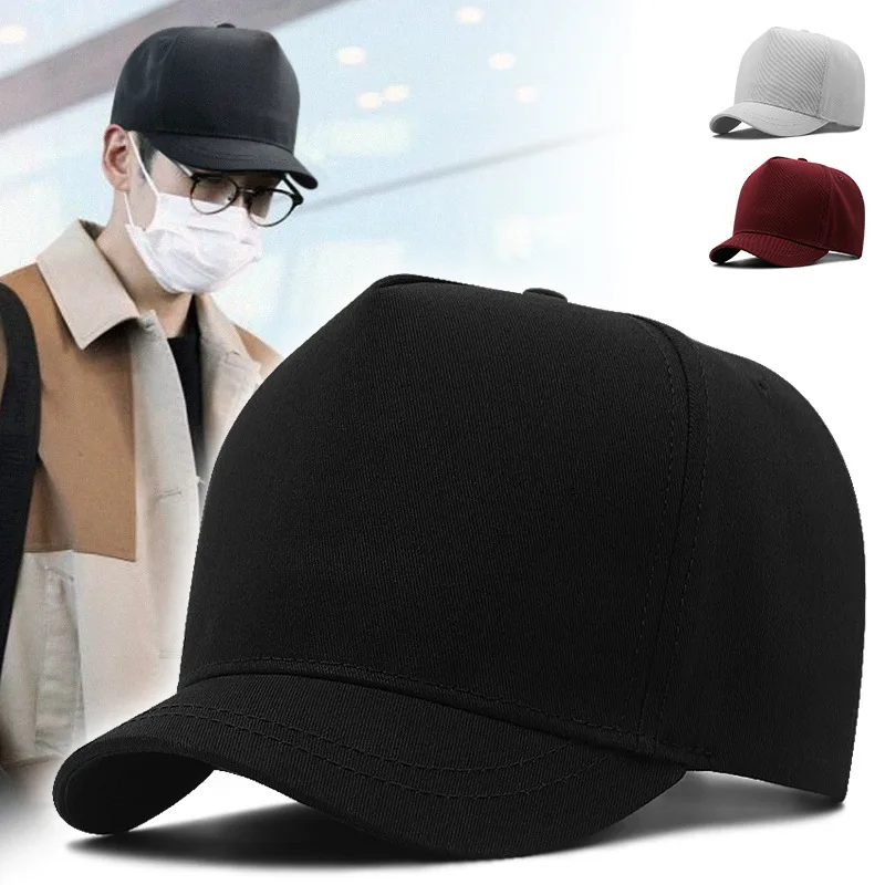 Dad Hat Cotton - Verstellbare extra große Baseballkappen mit kurzem