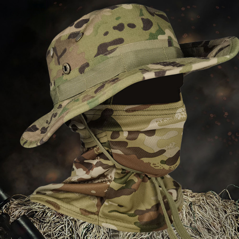 Boonie Hat Tactical - Taktischer Camouflage-Boonie-Hut – Militärischer Sonnenhut mit