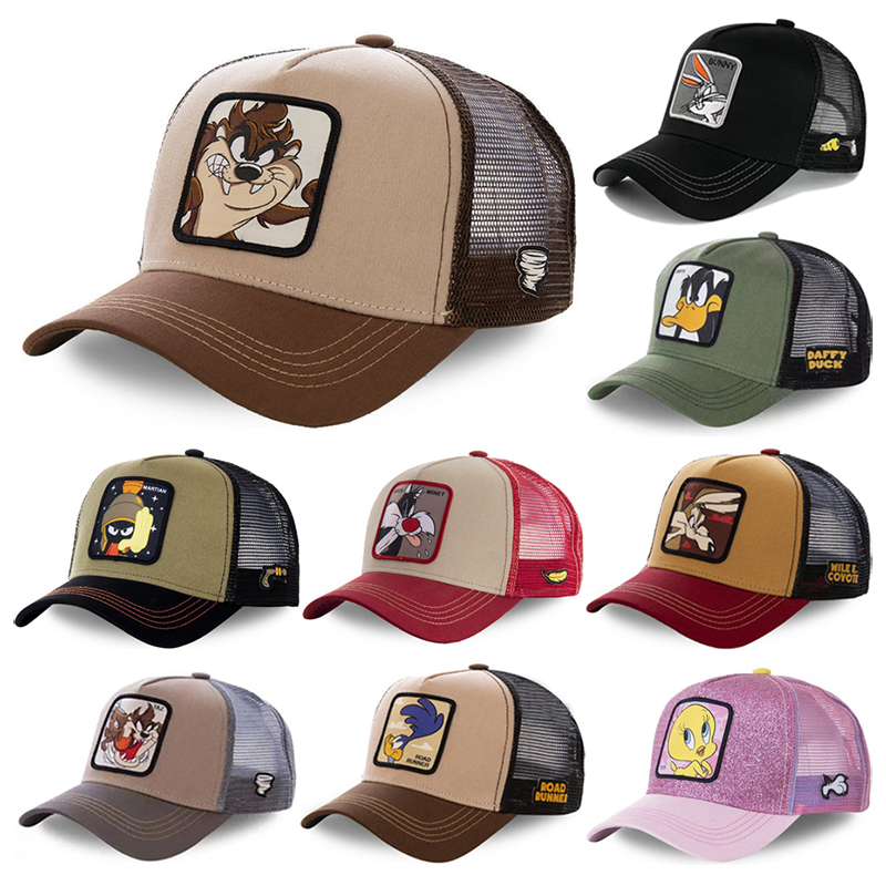 Trucker Cap Mesh - Cartoon Anime Trucker Cap mit Netzrücken,