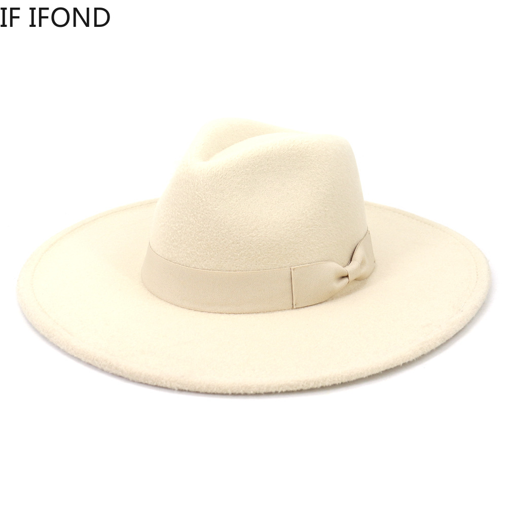 Fedora Hat Wool - Große breite Krempe für Damen, 2021,