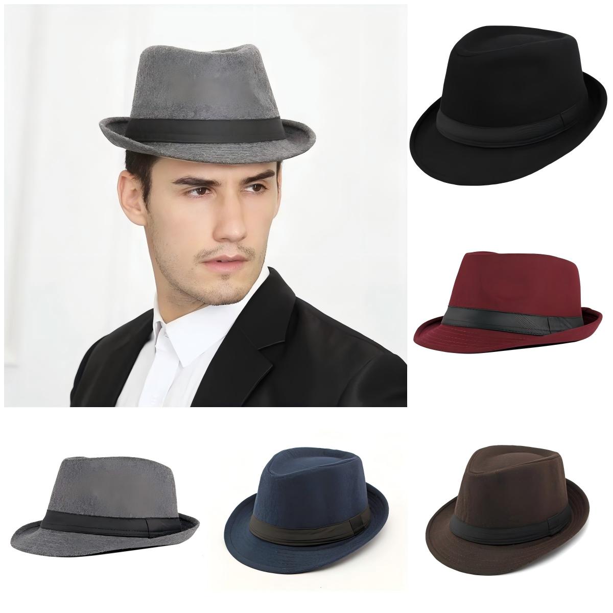 Fedora Hat Wool - Hut für Männer, neuer Herbst-Winter-Stil, britischer