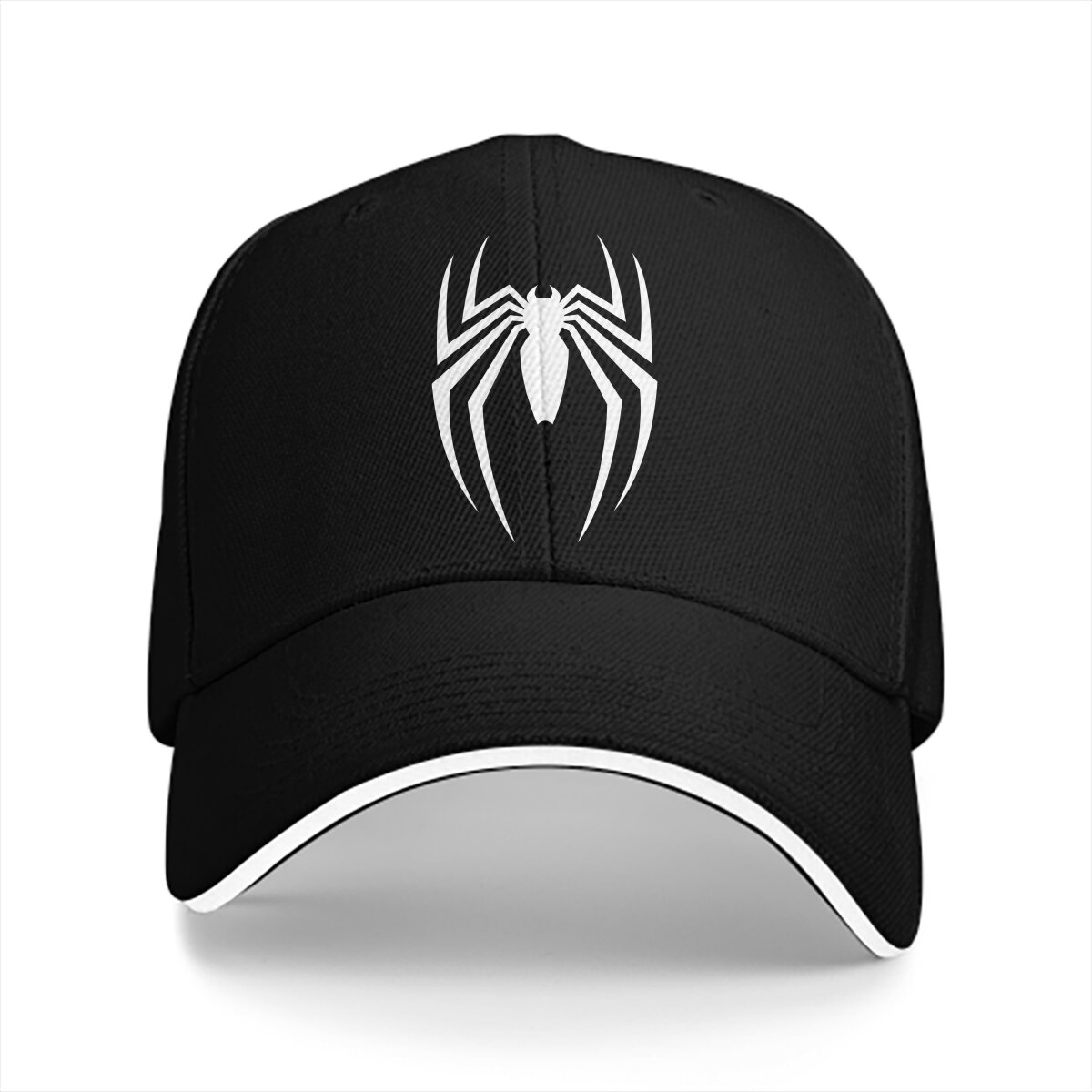 Golf Cap Dad - Gewaschene Männer Baseball mütze weiße Spinne