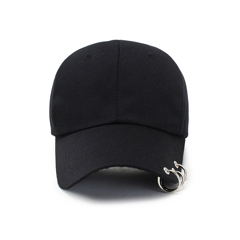 Dad Hat Cotton - Neue Hip-Hop-Baseballkappe für Damen mit Ring,