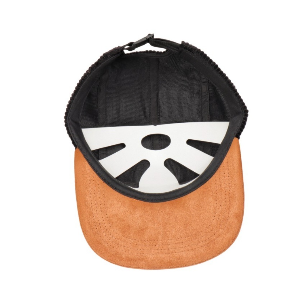 Corduroy Cap 5 Panel - Lässige Retro-Baseballkappe mit flachem Schirm, 5-Panel-Cord-Sonnenhut,