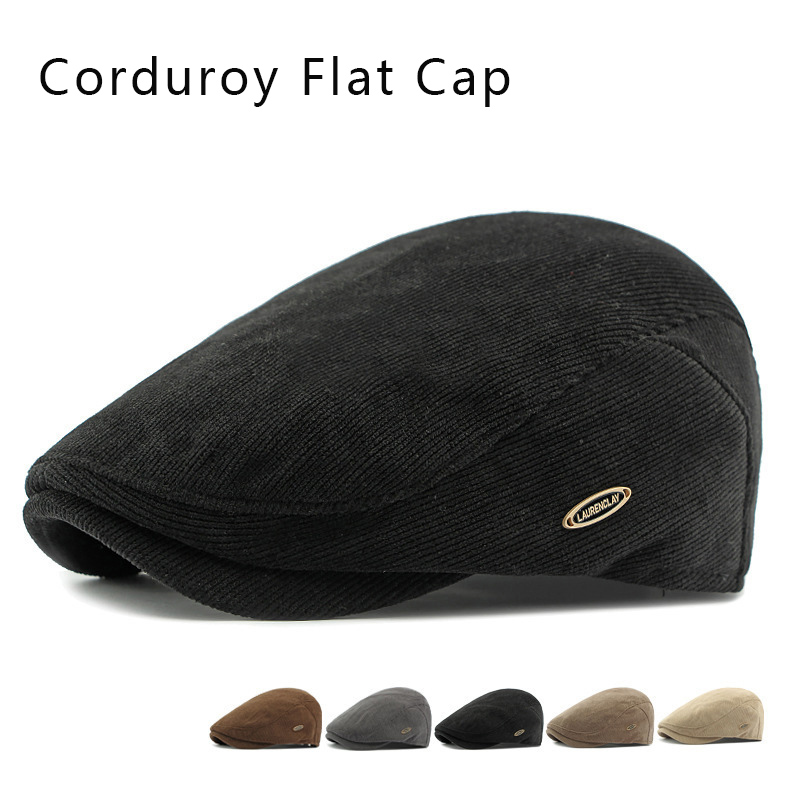 Newsboy Cap Ivy - Cord-Flatcap für Herren und Damen, Britische