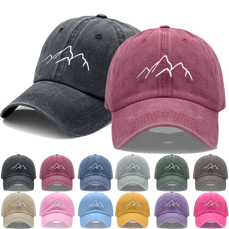 Golf Cap Dad - 1 Stück Verstellbare Gewaschene Baseball-Kappe für