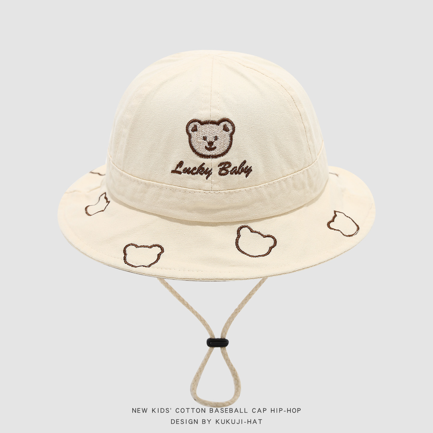 2026 Niedlicher Cartoon-Bären- – Bucket Hat Cotton Bewertung und Preis