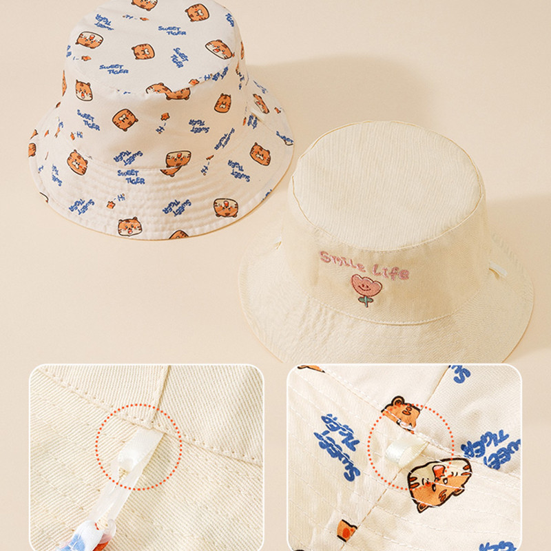 Buchstaben-Bestickter Baby-Fis – Bucket Hat Cotton Bewertung und Preis