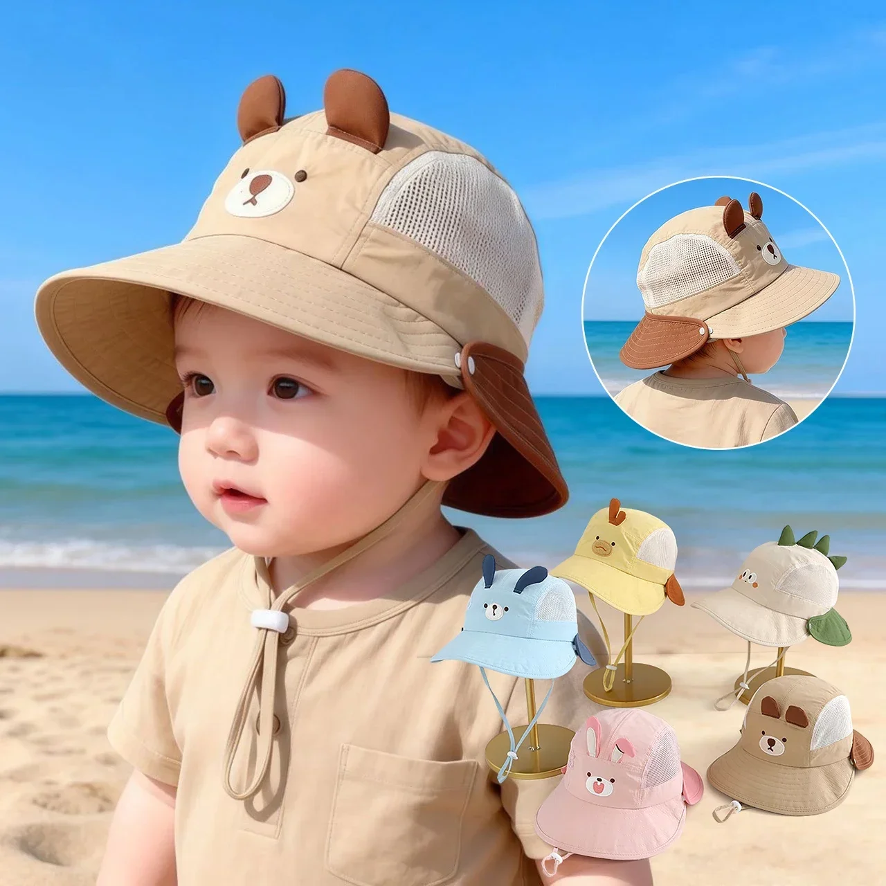 Baby Cartoon Bär Hasenohren So – Visor Sun Hat Bewertung und Preis