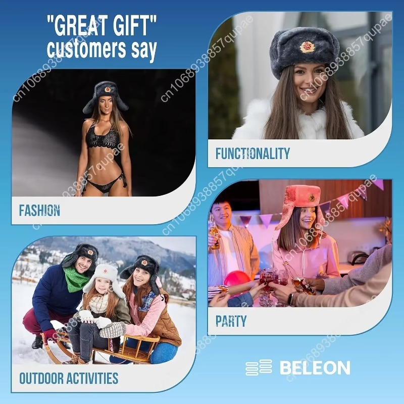 BELEON Uschanka Russische Pelz – Winter Trapper Hat Bewertung und Preis