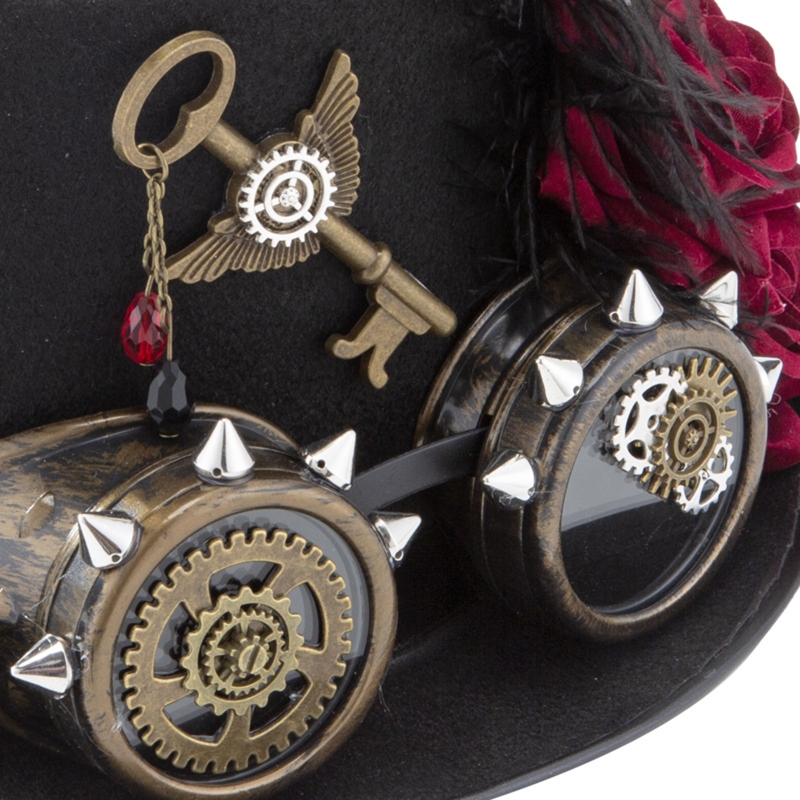 Y166 Vintage Steampunk-Hut, Zy – Fedora Hat Wool Bewertung und Preis