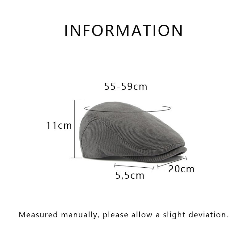 Cord-Flatcap für Herren und Da – Newsboy Cap Ivy Bewertung und Preis
