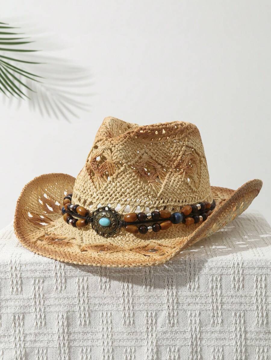 1 Stück Unisex Cowboyhut mit P – Cowboy Hat Straw Bewertung und Preis