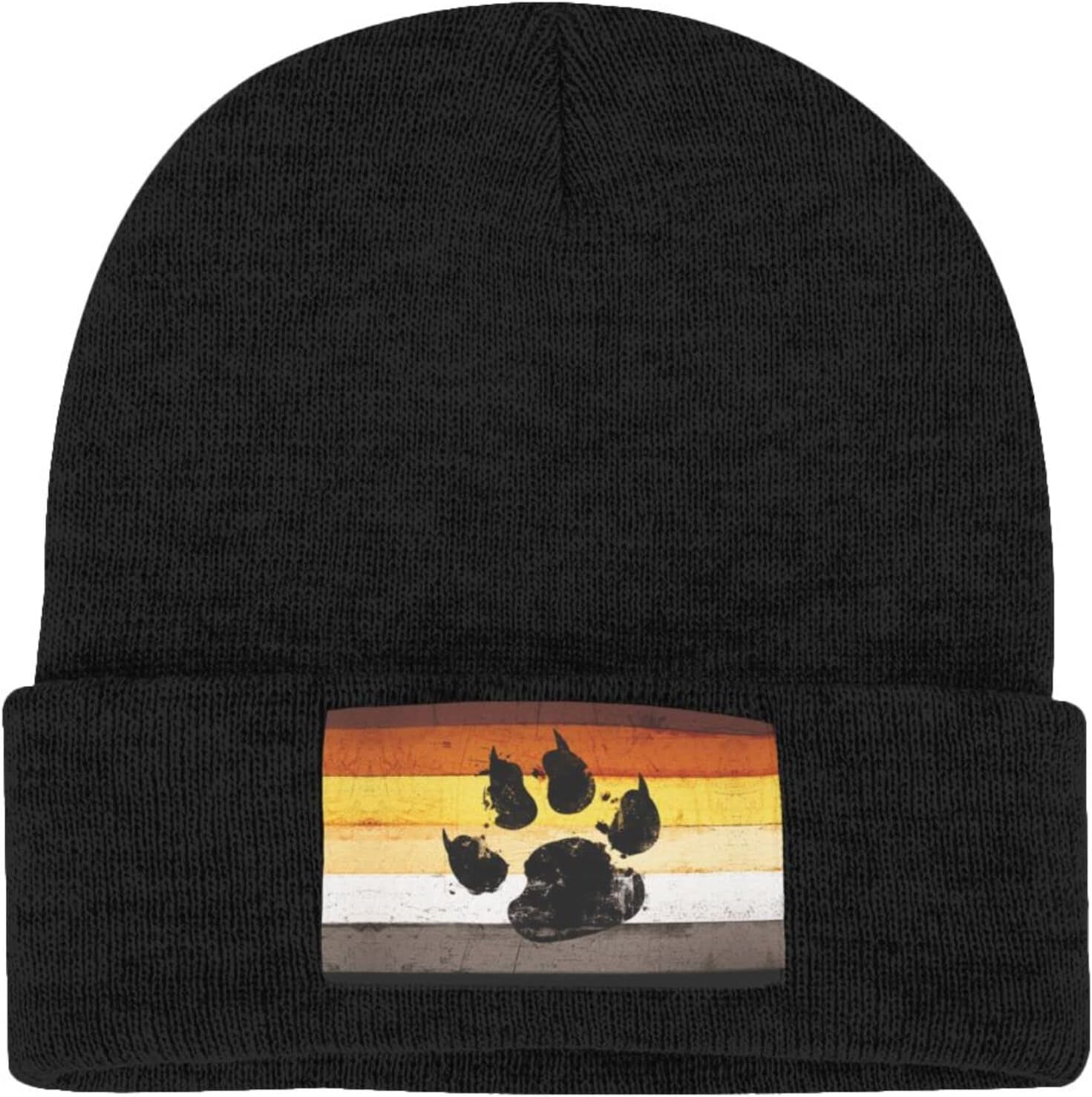 Gay Flag Bear Paw LGBT Strickm – Beanie Cuffed Knit Bewertung und Preis