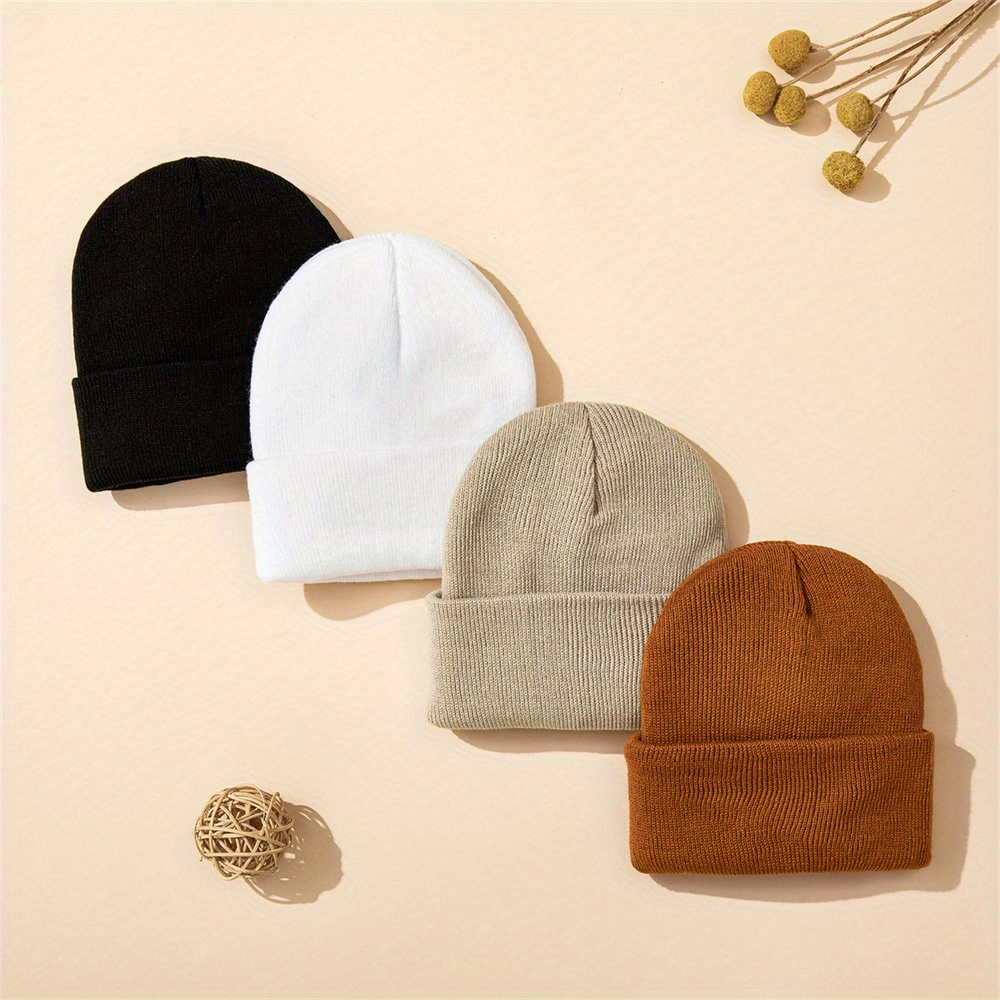 4 Stück Babymütze, gestrickt,  – Beanie Cuffed Knit Bewertung und Preis